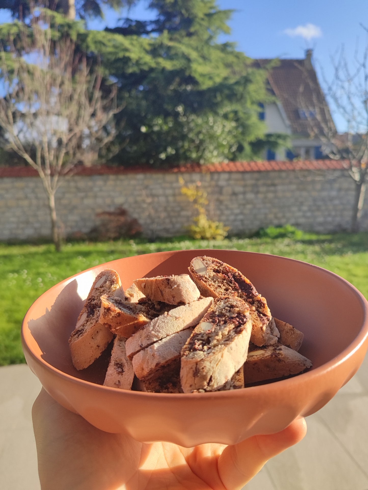 cantucci fait maison amandes-chocolat noir (100g)